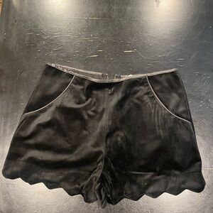 Velvet micro shorts